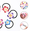 image:imageBeaupretty 12 Pieces Plumeria Hair Ties Plumeria Hair Ropes Hawaiian Flower Hair Ties Elastic Hair Bands for Women and Girls