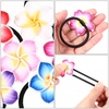 image:imageBeaupretty 12 Pieces Plumeria Hair Ties Plumeria Hair Ropes Hawaiian Flower Hair Ties Elastic Hair Bands for Women and Girls