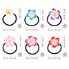 image:imageBeaupretty 12 Pieces Plumeria Hair Ties Plumeria Hair Ropes Hawaiian Flower Hair Ties Elastic Hair Bands for Women and Girls