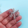 image:imageBeaupretty 12pcs Christmas Hair clips Alloy Snowflake Bobby Pins Crystal Rhinestone Winter Hair Barrettes Accessories for Women GirlsAs Shown