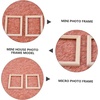 image:imageBeaupretty 12pcs Mini Wooden Photo Frame Models for Dollhouse Decor Scale Micro Landscape Props with Fine Craftsmanship Natural Wood Color Miniature Picture Frames for DIY Scenes