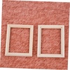 image:imageBeaupretty 12pcs Mini Wooden Photo Frame Models for Dollhouse Decor Scale Micro Landscape Props with Fine Craftsmanship Natural Wood Color Miniature Picture Frames for DIY Scenes