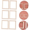 image:imageBeaupretty 12pcs Mini Wooden Photo Frame Models for Dollhouse Decor Scale Micro Landscape Props with Fine Craftsmanship Natural Wood Color Miniature Picture Frames for DIY Scenes