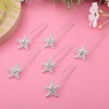 image:imageBeaupretty 12pcs Starfish Star fish Hair Clip Mermaid Hair Accessories Rhinestone Hairpin Star Headwear Hair Accessories