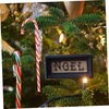 image:imageBeaupretty 18PCS Mini Christmas Tree Candy Cane Candy Cane Decoration Candy Cane Ornaments Christmas Tree Decoration for Xmas Holiday PartyRed