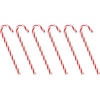 image:imageBeaupretty 18PCS Mini Christmas Tree Candy Cane Candy Cane Decoration Candy Cane Ornaments Christmas Tree Decoration for Xmas Holiday PartyRed