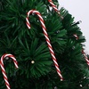 image:imageBeaupretty 18PCS Mini Christmas Tree Candy Cane Candy Cane Decoration Candy Cane Ornaments Christmas Tree Decoration for Xmas Holiday PartyRed