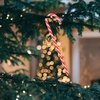 image:imageBeaupretty 18PCS Mini Christmas Tree Candy Cane Candy Cane Decoration Candy Cane Ornaments Christmas Tree Decoration for Xmas Holiday PartyRed