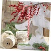 image:imageBeaupretty 18PCS Mini Christmas Tree Candy Cane Candy Cane Decoration Candy Cane Ornaments Christmas Tree Decoration for Xmas Holiday PartyRed