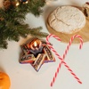 image:imageBeaupretty 18PCS Mini Christmas Tree Candy Cane Candy Cane Decoration Candy Cane Ornaments Christmas Tree Decoration for Xmas Holiday PartyRed