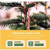 image:imageBeaupretty 18PCS Mini Christmas Tree Candy Cane Candy Cane Decoration Candy Cane Ornaments Christmas Tree Decoration for Xmas Holiday PartyRed