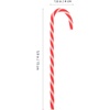 image:imageBeaupretty 18PCS Mini Christmas Tree Candy Cane Candy Cane Decoration Candy Cane Ornaments Christmas Tree Decoration for Xmas Holiday PartyRed