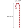 image:imageBeaupretty 18pcs Candy Canes Christmas Tree Decorations Lawn Stakes Pathway Ornaments for Xmas Party 15 Cm Red White