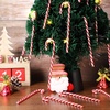 image:imageBeaupretty 18pcs Candy Canes Christmas Tree Decorations Lawn Stakes Pathway Ornaments for Xmas Party 15 Cm Red White
