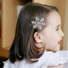 image:imageBeaupretty 18pcs Snowflake Hair Clips Christmas Crystal Hair Pins Snowflake Bobby Pins Rhinestones Hair Clips for Women Girls Silver