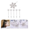 image:imageBeaupretty 18pcs Snowflake Hair Clips Christmas Crystal Hair Pins Snowflake Bobby Pins Rhinestones Hair Clips for Women Girls Silver