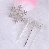 image:imageBeaupretty 18pcs Snowflake Hair Clips Christmas Crystal Hair Pins Snowflake Bobby Pins Rhinestones Hair Clips for Women Girls Silver
