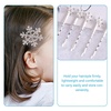image:imageBeaupretty 18pcs Snowflake Hair Clips Christmas Crystal Hair Pins Snowflake Bobby Pins Rhinestones Hair Clips for Women Girls Silver