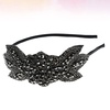 image:imageBeaupretty 1920 Headband Vintage Beads Party Hair Accessory Lightweight Wedding Bride Headdress Performance Hairband Retro Flapper DesignBlack 1
