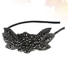 image:imageBeaupretty 1920 Headband Vintage Beads Party Hair Accessory Lightweight Wedding Bride Headdress Performance Hairband Retro Flapper DesignBlack 1