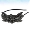 image:imageBeaupretty 1920 Headband Vintage Beads Party Hair Accessory Lightweight Wedding Bride Headdress Performance Hairband Retro Flapper DesignBlack 1