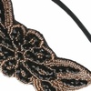 image:imageBeaupretty 1920 Headband Vintage Beads Party Hair Accessory Lightweight Wedding Bride Headdress Performance Hairband Retro Flapper DesignBlack