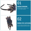 image:imageBeaupretty 1920 Headband Vintage Beads Party Hair Accessory Lightweight Wedding Bride Headdress Performance Hairband Retro Flapper DesignBlue