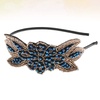 image:imageBeaupretty 1920 Headband Vintage Beads Party Hair Accessory Lightweight Wedding Bride Headdress Performance Hairband Retro Flapper DesignBlue