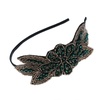 image:imageBeaupretty 1920 Headband Vintage Beads Party Hair Accessory Lightweight Wedding Bride Headdress Performance Hairband Retro Flapper DesignGreen