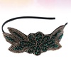 image:imageBeaupretty 1920 Headband Vintage Beads Party Hair Accessory Lightweight Wedding Bride Headdress Performance Hairband Retro Flapper DesignGreen