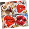 image:imageBeaupretty 1pc Christmas Hair Tie Xmas Scrunchies with Bell Holiday Hair Ties Christmas Hair Band Hair Accessories for Girls Stretch Headbands for Women Hair Accessories Ponytail Holders