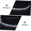 image:imageBeaupretty 1pc Crystal Leaf Headband Zircon Bride Headband Rhinestones Hairband Womens Hair Accessories for Wedding Women