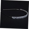 image:imageBeaupretty 1pc Crystal Leaf Headband Zircon Bride Headband Rhinestones Hairband Womens Hair Accessories for Wedding Women