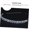 image:imageBeaupretty 1pc Crystal Leaf Headband Zircon Bride Headband Rhinestones Hairband Womens Hair Accessories for Wedding Women