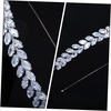 image:imageBeaupretty 1pc Crystal Leaf Headband Zircon Bride Headband Rhinestones Hairband Womens Hair Accessories for Wedding Women