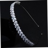 image:imageBeaupretty 1pc Crystal Leaf Headband Zircon Bride Headband Rhinestones Hairband Womens Hair Accessories for Wedding Women