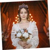 image:imageBeaupretty 1pc Purple Crystal Crown Wedding Hair Crown Bride Delicate Hair Jewelry Delicate Headdress Decorative Wedding Decor Fashion Women Tiara