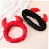 image:imageBeaupretty 2 Pack Spa Headband for Women Devil Horns Facial Headband for Face Wash amp Makeup Soft Hair Band Black Red