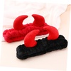 image:imageBeaupretty 2 Pack Spa Headband for Women Devil Horns Facial Headband for Face Wash amp Makeup Soft Hair Band Black Red