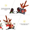 image:imageBeaupretty 2 Pairs Reindeer Antler Hair Clips Floral Elk Horn Hair Barrettes Christmas Hair Accessories for Girls Teens Dress Up Partyflower