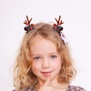 image:imageBeaupretty 2 Pairs Reindeer Antler Hair Clips Floral Elk Horn Hair Barrettes Christmas Hair Accessories for Girls Teens Dress Up Partyflower