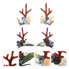 image:imageBeaupretty 2 Pairs Reindeer Antler Hair Clips Floral Elk Horn Hair Barrettes Christmas Hair Accessories for Girls Teens Dress Up Partyfruite