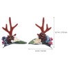 image:imageBeaupretty 2 Pairs Reindeer Antler Hair Clips Floral Elk Horn Hair Barrettes Christmas Hair Accessories for Girls Teens Dress Up Partyfruite