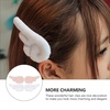 image:imageBeaupretty 2 Pairs of Angel Wings Hair Clips Cartoon Hair Clips Cute Plush Hairpins Leather Hair Barrettes Hair Accessories for Women Girls White and Pink