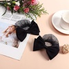 image:imageBeaupretty 2 Pieces Hair Snood Net Barrette Mesh Clip Elastic Butterfly Bun Bow Headdress for Lady Women Dance Office Black1 Count Pack of 2