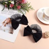 image:imageBeaupretty 2 Pieces Hair Snood Net Barrette Mesh Clip Elastic Butterfly Bun Bow Headdress for Lady Women Dance Office Black1 Count Pack of 4