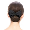 image:imageBeaupretty 2 Pieces Hair Snood Net Barrette Mesh Clip Elastic Butterfly Bun Bow Headdress for Lady Women Dance Office Black1 Count Pack of 8