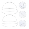 image:imageBeaupretty 2 Pieces Multi Layers Metal Headband Simple Thin Non Slip Metal Wire Headpiece Four Layer Headband Wedding Crown Bride Tiara Halloween Hair Accessories for Women GoldSilver