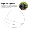 image:imageBeaupretty 2 Pieces Multi Layers Metal Headband Simple Thin Non Slip Metal Wire Headpiece Four Layer Headband Wedding Crown Bride Tiara Halloween Hair Accessories for Women GoldSilver