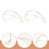 image:imageBeaupretty 2 Pieces Multi Layers Metal Headband Simple Thin Non Slip Metal Wire Headpiece Four Layer Headband Wedding Crown Bride Tiara Halloween Hair Accessories for Women GoldGolden